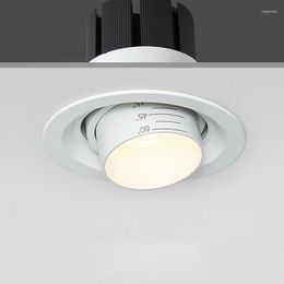 Ceiling Lights Zoom Embedded Dimmable Recessed Downlight 15-60 Degrees COB 7W 12W 15W 20W Spotlight Background Wall LED Indoor Lighting