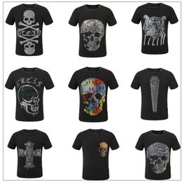 Hot Phillip Plain Men T Shirts Designer PP Skull Diamond T Shirt Short Sleeve Dollar Bear Tiger Brand Tee High Quality Skulls T Shirt Tops Fp2158888