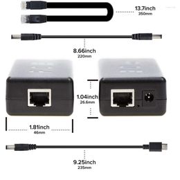 Fiber Optic Equipment 2X Poe Splitter 5V 4A For Jetson Nano Raspberry Pi 4 And More - Active To Barrel Jack Or Gigabit