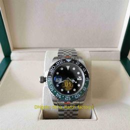 With Box Papers U1F Maker Left-Handed Mens Watch 40mm GMT Sprite 126720 126720VTNR Ceramic Bezel Asia 2813 Movement Mechanical Aut2787