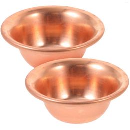Dinnerware Sets 2 Pcs Retro Decor Offering Cup For Bowl Delicate Sacrifice Vintage Offerings Decorative Copper Altar Worship Home