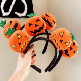 12cm Halloween Pumpkin Headband Girls Festival Hair Hoops Cute Styling Tools Bezel Headwear Fashion Headdress