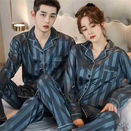 Women's Sleep Lounge ZITY Suit Silk Women Pyjamas Sets Couple Lover Night Men Women Sleepwear Family Pijama Casual Autumn Winter Pyjamas for Men 210325L230913