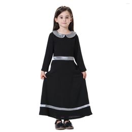 Ethnic Clothing Muslim Kids Girls Long Sleeve Maxi Dress Turkey Kaftan Dubai Islamic Arab Robe School Party Prayer Jilbab Gown Ramadan