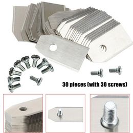 Tool Parts 30PCS Stainless steel Lawn Mower Cutting Blades W Screw Kit Replacement For Gardena Robotic Lawnmower Repair 221111249Q