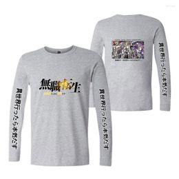 Men's T Shirts Mushoku Tensei Shirt Anime Character Printing Summer Tops Men Women Long Sleeve Harajuku T-shirts Fashion Tee Clothes