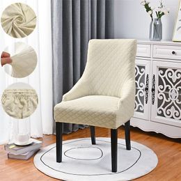 Chair Covers Jacquard High Back Cover Elastic Accent Dining Spandex Slopingsoild Colour Armchair Slipcovers For El Home