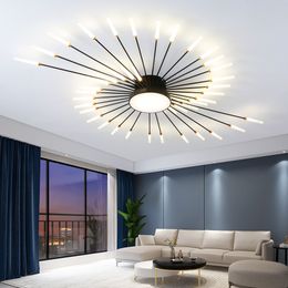LED Wohnzimmer Deckenlichter kreatives nordisches LED -Feuerwerk Lichter Atmosphäre Schlafzimmer Esszimmerlampe