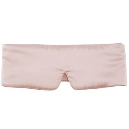 100% Natural Silk Sleep Eye Mask Memory Sponge Portable Sleep Cover Shade Soft Blindfold Thicker Eye Patch Travel Relax Aid 220715161o