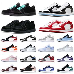 jumpman 1 low basketball shoes men women 1s lows sneakers Reverse Mocha Olive Black Phantom Bred Toe Panda UNC Wolf Grey True Blue mens womens outdoor sports trainers