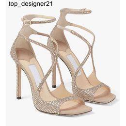 New 23ss Summer Perfect Azia High-heeled Sandals Shoes Women Party Cross Strappy Square Toe High Stiletto Heels Lady Gladiator Sandalias high heels
