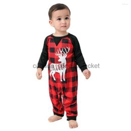 Women's Sleep Lounge Women's Sleepwear Parent-child Pack Pajamas Set 2023 Fashion And Plaid Stitching Can Be Worn Outside Home Clothing ChristmasL230913
