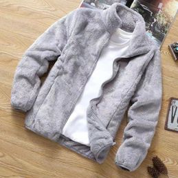 New Top Dress Men's Fluffy fleece Jacket Mens Spring Autumn Outerwear Men sports Jackets Coatover Coat Youth Windbreaker Outwear Clothing M-4XL AA015