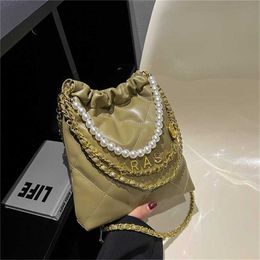 Large Capacity Lingge New Leisure Pearl Cross body Women's Winter One Shoulder Chain 68% Off Sales factory