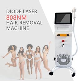 CE Approved Beauty Machine Hair Removal Depilation 808nm Diode Laser Instrument 40 Million Shot Hair Root Damage Face Firming Standing Salon Use Machine