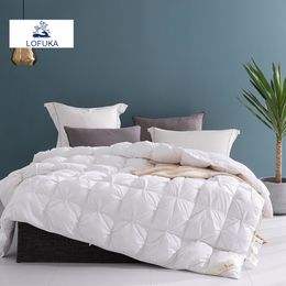 Bedding sets Lofuka Women 100% White Goose Down Comforter Filler 3D Bread Duvet Quilt Winter All Season Luxury Blankets Silk Floss Shell 230912