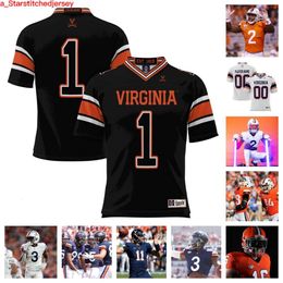 2023 Virginia Football Jersey 25 Terrell Jones 23 Tayvonn Kyle 3 Delaney Crawford 81 Tekai Kirby 13 Sam Westfall 74 Noah