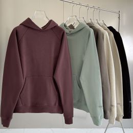 ESS New Fashion Top Hot-selling Oversized Hoodies for Women and Men Couples Fleece Basic Solid Hooded Sweatshirt Pullover Jackets