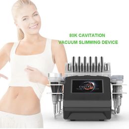 Professional Slimming Machine 6 In 1 80K Ultrasound Cavitation Vacuum Radio Frequency RF Lipo Laser Belly Fat Burner Machine