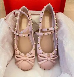 Women Satin Ballet New MIUM womens bow ballet Bow tie silk satin Cross strap ankles Mary Jane ladies casual female holiday flat shoes