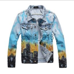 Men's Jackets new arrival mens designer denim jacket hip hop bule holes jacket casual autumn winter young popular mens denim coat top quality size m4xl x0913 x0913