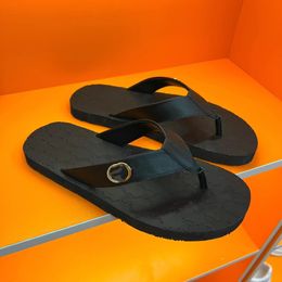 Designer Men sandals slipper slide European and American G buckle flip-flops metal buckle clamp sandal female leather versatile wear summer size38-46 02