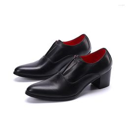 Dress Shoes Trending Men Italian Leather Slip On Fashion Moccasin Formal Male Pointed Toe For