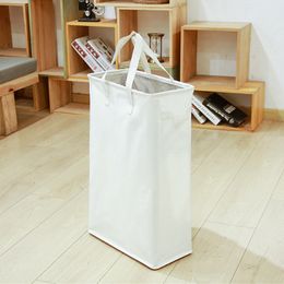 Storage Baskets Laundry Hamper with Handle Wheels Thin Slim Foldable Dirty Clothes Basket Portable Organisers for Corner N TJ7222 230912