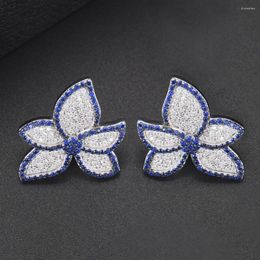 Stud Earrings Delicate Women High Quality Wedding Statement Cubic Zirconia Fashion Jewellery For Bridal