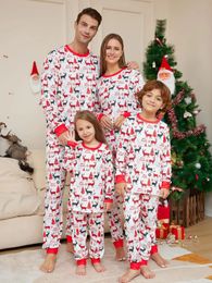 Xmas Pyjamas Christmas Matching Pyjamas Set Home Clothing Mother Daughter Father Son Rompers Sleepwear dog print Outfit