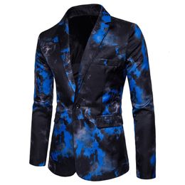 Men's Suits Blazers Men's Casual Business Suits Flame Printing Dresses Costumes Wedding Blazer for Men 230912