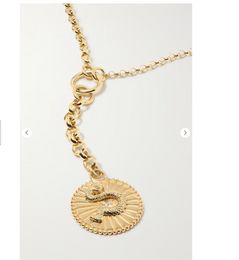 Foundrae NET SUSTAIN Wholeness 18K Wholeness-Halskette für Damen, Designer-Schmuck, individueller Anhänger, vergoldet aus 18-karätigem Gold