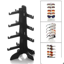 Fashion Sunglasses Frames 4 Layer Plastic Frame Display Stands 3 Colours Sun Glasses Eyeglasses Eyewear Counter Showing Stand Holder Ra Dhcyw