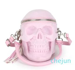 Funny Skull Shoulder Bags Silicone Crossbody Bag Women Fashion Wallets