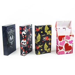 Latest Innovative Smoking Colourful ABS Cigarette Cases Storage Box Dry Herb Tobacco Exclusive Flip Cover Spring Opening Housing Moistureproof Seal Stash Case