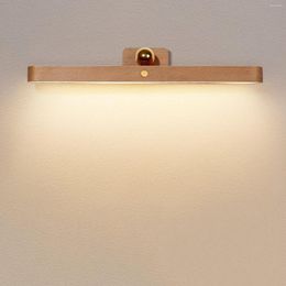 Wall Lamp Nordic LED Bathroom Bedside Mirror Front Adjustable Night Light For Learning Reading Makeup Vanity Modern Sconce