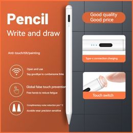 Stylus Pen Mobile Phone Tablet Drawing Writing Graffiti Pencils For Apple Palm Rejection Power Display Ipad Pencil For Cell Phone Accessories Pro Air Mini Stylu