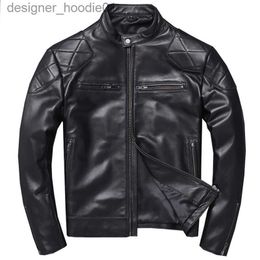 Men's Fur Faux Fur Men's Leather Faux outlet classic biker genuine leather jacket fashion men's coat quality soft slim sheepskin clothes 230325 L230913