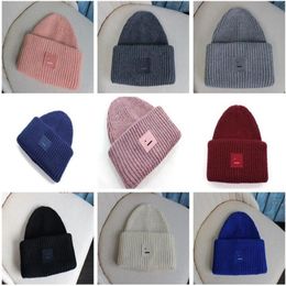 Smiling face Beanie Skull Caps knitted cashmere thickening warm lovers parent-child hats tide street hip-hop wool cap Adult Childr178g