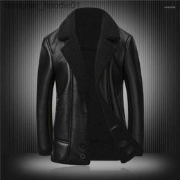 Men's Fur Faux Fur Men's Fur Fashion The EU Designer Jacket Men Winter Thicken Brand Faux Leather Jackets And Coats Jaqueta Couro Masculina 4XL L230913