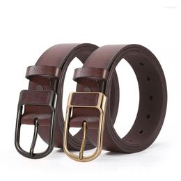 Belts 3.6cm Business Men's Belt Alloy Pin Buckle Solid Color Wear-resistant TPU Casual For Men Youth All-match Waistband