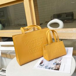 Shoulder Bags High Quality Pu Leather Shopping Hand Bag 2023 Handbag For Women Large Capacity Protect Black Tote Shopper Female