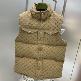 Mens Down Vest Winter Puffer Jacket Women Outerwear Vests Hight Quality Designer Parkas235D