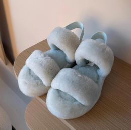 designer slippers Thick sole plush slippers Women's Fur casual slippers Luxury plush fluffy slippers Comfortable Winter warmth Plush Scuffs