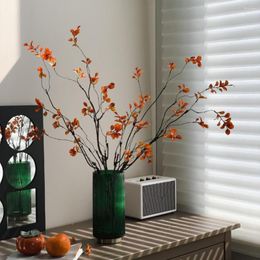 Decorative Flowers Artificial Fall Leaves With Stems Low Maintenance Table Centrepiece Plants Autumn Faux Leaf Home Wedding Office Decor