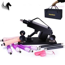 MOVKING Sex Machine Female Masturbation Pumping Gun with 6 Dildos Attachments Automatic Love Machines for Women Included Handbag