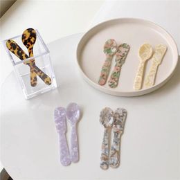 Knives Elegant French Dessert Spoon Jam Butter Knife Tableware Plastic Lovely Cute And Fork Japan Korean Style