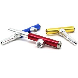 Mini Colourful Aluminium Alloy Pipes Hidden Screwdriver Pen Style Portable Removable Philtre Herb Tobacco Cigarette Holder Smoking Travel Pocket Handpipes