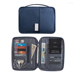 Cosmetic Bags Travel Passport Holder Wallet Multiple Compartments Family E74B