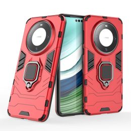 Armour Phone Cases For Huawei Mate 60 Honour 90 80 Nova 11 P60 Art X50 Pro 5G Kickstand Shockproof Ring Stand Case Cover